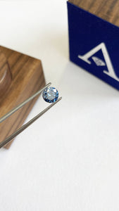 Algordanza ashes into diamond UK, brilliant cut blue diamond made from cremation ashes or hair